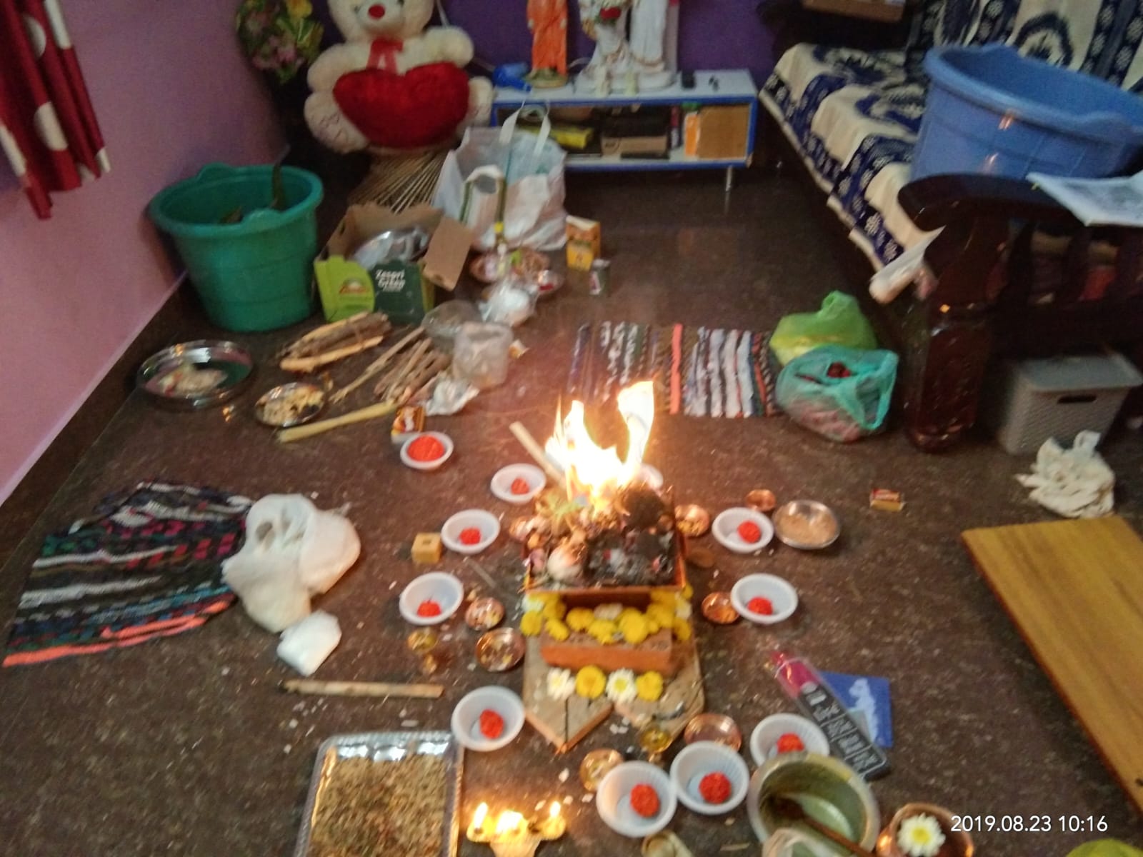 Nagadeva in Homa Fire